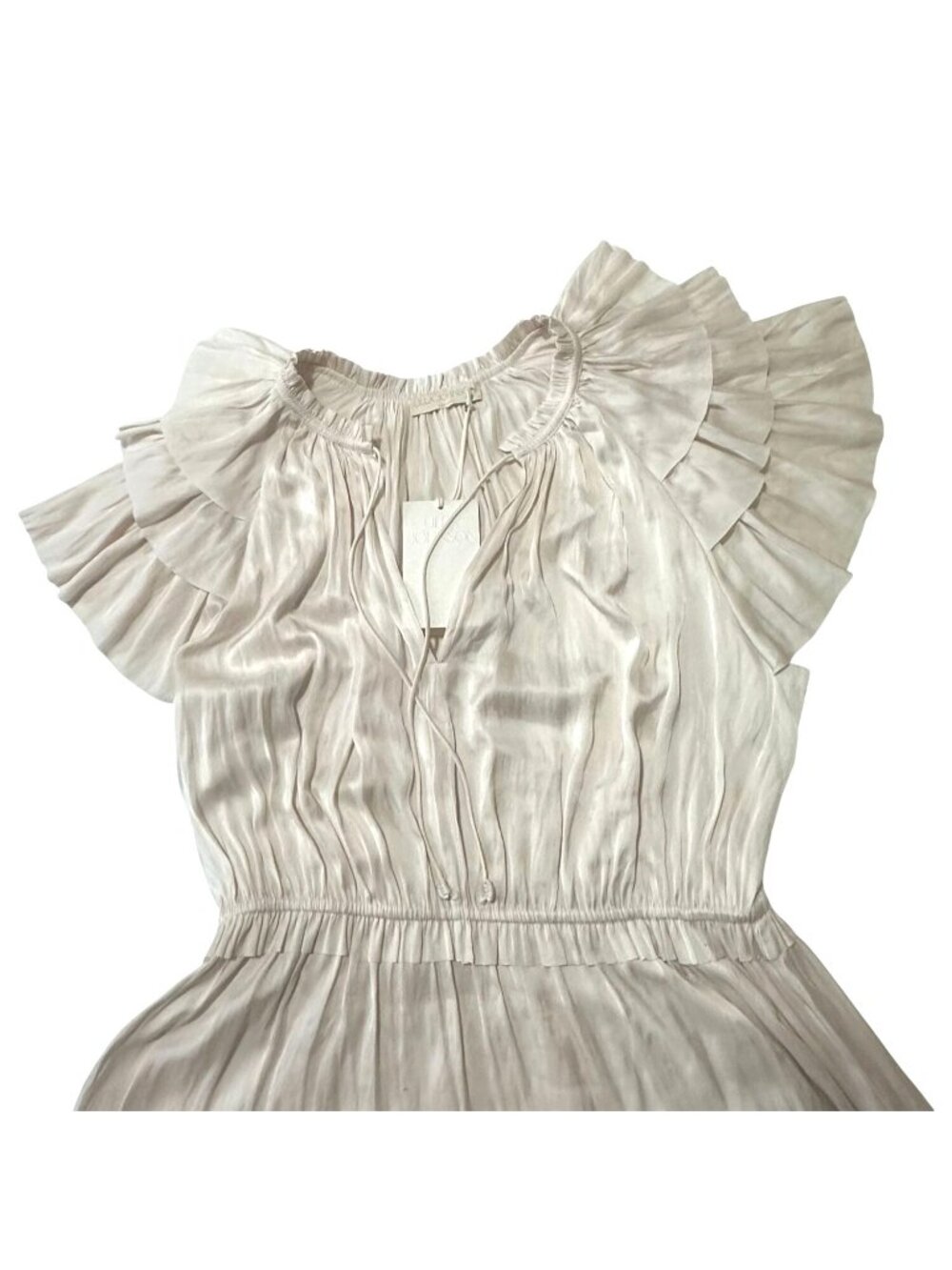 Ulla Johnson Blaire Midi Dress, Blanc , Cream, Size 8, NWT - Picture 8 of 15